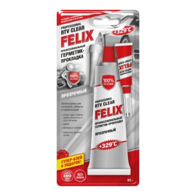 Герметик FELIX прозрачный 85 гр.