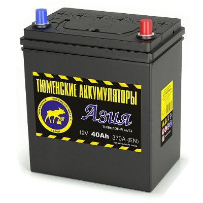 Аккумулятор 6СТ-40 Тюмень Standart EN550 прям. пол.