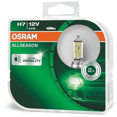 Комплект галогенных ламп H7 12V 55W Allseason +30%