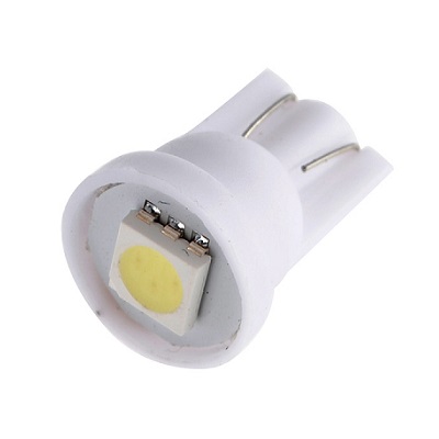 Лампа светодиодная 12V W5W T10 1SMD White