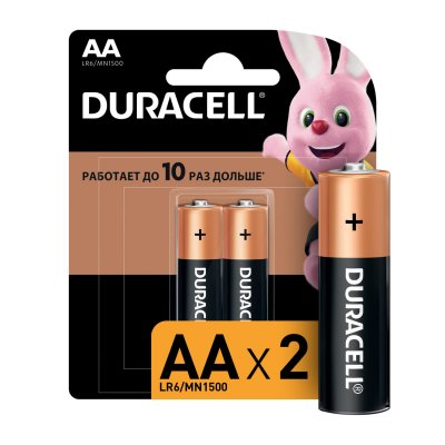 Батарейки DURACELL LR6 AA BL-2 2 шт.