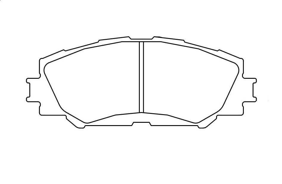 Колодки тормозные Corolla X передние