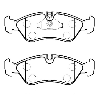 Колодки тормозные Astra F передние LowMetallic