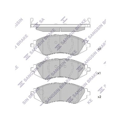 Колодки тормозные Lacetti, Nubira Hi-Q передние