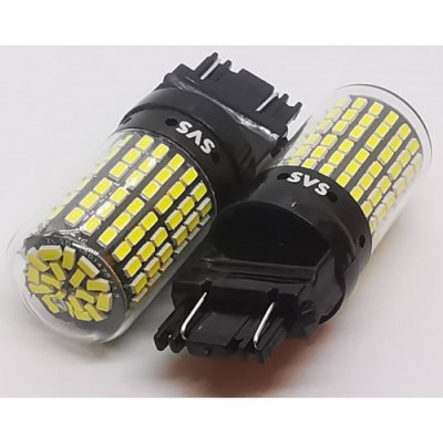 Лампа светодиодная 12V P27W/7W 12,5W 6000K Chip 3014 144SMD CANBUS 2 шт.