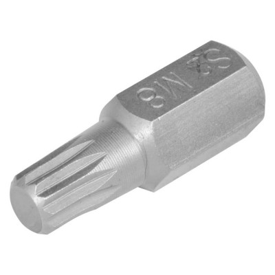 Бита вставка 12 граней S2 M8 3/8" 30 мм.