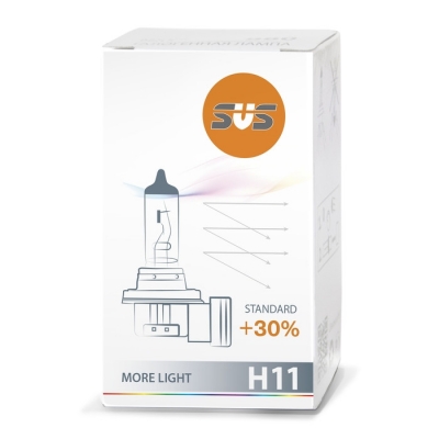 Галогенная лампа 12V H11 55W PGJ19-2 Standard +30%